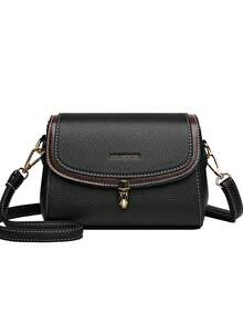 2026 高品质柔软PU皮革斜挎包 女士设计师单肩邮差包 新款女士包包 奢华手提包