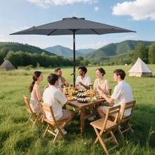 Outdoor Parasol, Stand And Base