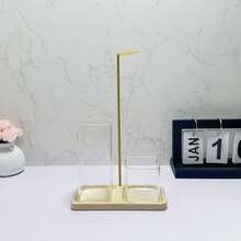 1 件二合一方形香座，金属丝香夹，适用于防飞灰香炉，配有可拆卸玻璃灰收集器和香烛储存盒，优雅香薰，适用于冥想、瑜伽、茶室和家居装饰 - 彩色 - 查看 14