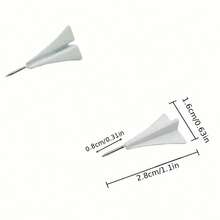 12 Creative 3D Metal Airplane Pushpins For Corkboard Photo Wall Decor Felt-Tipped Map Pins With Unique Aviation Design Creative Photo Wall Decor Pins