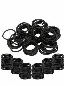 10 Piezas/40 Piezas/80 Piezas/100 Piezas Lazos para el cabello negros de alta elasticidad y grosor, accesorios para el cabello para peinados, scrunchies de cuerda para el cabello, sujetadores de cola de caballo - Herramientas de peinado, bandas de goma, accesorios para el cabello multifuncionales para cabello grueso y rizado para mujeres u hombres, no dañan el cabello, reutilizables, adecuados para la vida diaria, al aire libre, ducha, banda elástica, fiesta casual, trabajo, transporte, deportes, campus, citas, vacaciones, gran regalo para mamás, amigos, parejas, compañeros de clase
