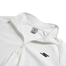 Skechers Soft Knit Jacket/Outerwear, Unisex Gym & Workout Wear P225U135-0019 - Bright White - View 3