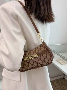 Minimalist Letter Pattern Women's Shoulder Bag, Suitable For Daily Commute And Travel - Multicolor - View 2