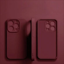 VRNOEI New Lens Protector Phone Case Compatible With IPhone 16 15 11 14 13 12 17 Pro Max Cases Compatible With IPhone 17 Air 16 14 15 Plus Case Shockproof Back Cover - Burgundy - View 23