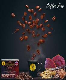 VM Energizing Mushroom Coffee-Reishi With Ginseng &Amp; Carbo Mix-Instant CoffeeNatural Ganoderma With Instant CafeDietary Supplement8-In-1 Mushroom CoffeeMix Coffee Organic ClassicMade In USA(30)S - Flavor NameA - 查看 5