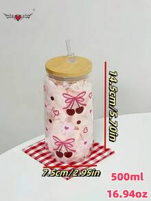 2 件冰抹茶咖啡杯，带盖和吸管、蝴蝶图案吸管杯、果汁饮料吸管杯 - 送给朋友的最佳礼物！ - 彩色 - 查看 4