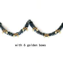 6.56ft Christmas Rattan, Deep Green And White Edge Christmas Decorative Garland, Wedding Party Holiday Decor Snowflake, 3.54 Inch Diameter