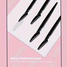 5/10/20/30pcs Stainless Steel Eyebrow Razors, Unisex Facial Hair Removal Grooming Tools, Eyebrow Shaver, Facial Depilation Razor