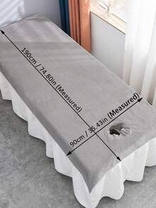 1 Pc Thick Absorbent Spa Towel Massage Sheet Set With Face Hole, Spa Bed Cover Towel For Beauty Salon, Beauty Salon Spa Supplies, Massage Table Bed Cover Towel And Massage Face Rest Cover Bathroom Decor Fall Decor Back To School For Beauty Salon Home Bathroom Shower Towels For Beaty Salon, Hotel Sports,Home Essentials, Towel, Skin Care