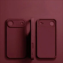 VRNOEI New Lens Protector Phone Case Compatible With IPhone 16 15 11 14 13 12 17 Pro Max Cases Compatible With IPhone 17 Air 16 14 15 Plus Case Shockproof Back Cover - Burgundy - View 12