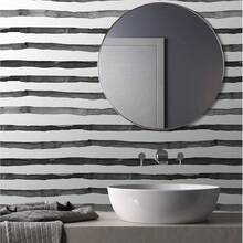 1 Rollo de papel tapiz grueso a rayas blanco y negro de 17.7 pulgadas x 39.3/118.1/196.8 pulgadas, con textura desprendible y autoadhesivo, adecuado para fiestas, hoteles, decoración del hogar, dormitorios, particiones y renovación de almacenes