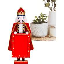 Adorno De Cascanueces De Navidad, Cascanueces Decorativo De Madera, Adorno Estatua del Rey De Mesa De Madera Colores, Traen Buena Suerte A Su, para La Mesa del Dormitorio, La Residencia Estudiante - inicial - Ver 1