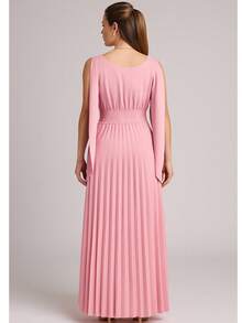 Women Dresses - Baby Pink - View 2