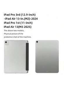 Customizable Text Transparent Pencil Slot 8-Fold Black Tablet Case, Suitable For IPad Mini6/Mini7/Air/Air2/9.7/10.2/10.5/Air4/Air5/10.9/Pro 11-Inch/10th Gen/Air 11-In.(M2)-2024/Pro11-In.(M4)-2024/Air 11-Inch (M3) 2025/IPad (A16) 11 Inch 11th Generation 2025, Multi-Angle Stand, Pencil Slot, TPU Soft Edge Protection, Magnetic Auto Sleep/Wake, Simple/Casual/Personalized/Premium/Creative Design (Tablet Not Included)