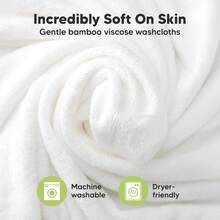 Paquete de 6 toallitas orgánicas para bebés - Toallitas suaves de viscosa de bambú, toallitas para bebés, toallitas para recién nacidos, niños, toallas de baño para bebés, toalla facial, toallitas para lavar la cara (rosa rubor) - Gris frío - Ver 8