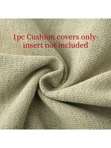 1pc (Pillow Insert Not Included) Black Chenille Throw Pillow Cover, Elegant Design, Soft & Luxurious, Suitable For Sofa, Bed And Home Decor, Christmas Pillow Cover - Pastel Green - View 4