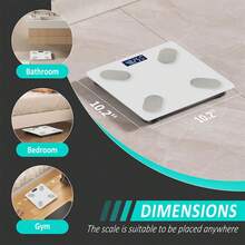 180kg/396lb Smart Body Weight Scale, Body Fat Scale, Bathroom Scale With 17 Body Composition Indicators, Backlit Display, Precise Wireless Weighing Machine With App