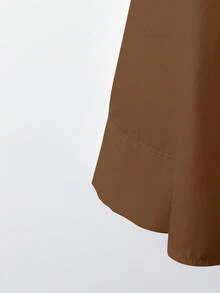 Blusa holgada y casual con estilo para mujer - Marrón - Ver 6