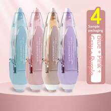 1-Pack Push-On Correction Tape: Achieve Flawless, Invisible Corrections In Seconds! Experience The Ultimate Portable Editing Tool With Buttery-Smooth Application. No Shake, No Mess – Just Precision. Essential For Students In Exams, Offices For Professional Reports, Accounting For Accurate Ledgers & Creative Journals. Your Guarantee For Neat, Mistake-Free Writing Anywhere, Anytime! - Multicolor - View 5