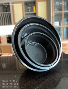 PMG Basin Set With Drainer + 3 Pots Kit - 黑色 - 查看 3