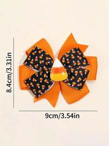 1pc Thanksgiving Corn Candy Hair Clip, Mixed Color Design, Polyester Material, Cute Autumn Hair Accessory, Fashion For Party, Suitable For Teenagers, Girls Costume Accessory, Autumn/Winter Season