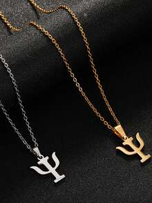 Collar con colgante de símbolo psicológico personalizado y creativo, cadena de clavícula de moda para mujer, adecuado como regalo para novia, amante o para ti mismo