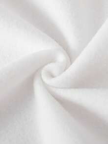 Young Boys' Letter Print Warm Sweatshirt - White - View 6