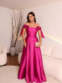 ✨ Beautiful Long Party Dress ✨ - 玫瑰紅 - 查看 3