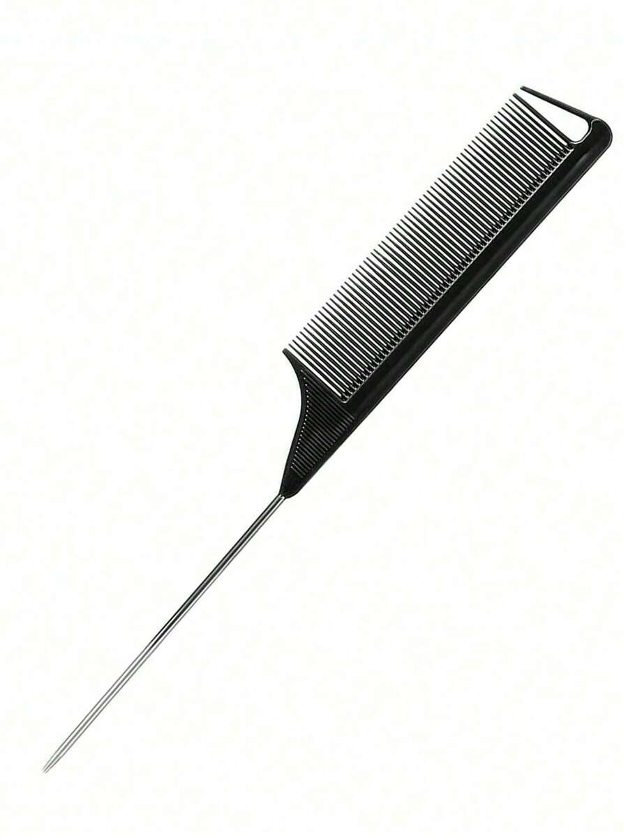 1PC Professional Hair Coloring Comb - Dual-Ended Tinting Brush & Pointed Tail Design, Lightweight Yet Sturdy Rat-Tooth Comb For Precise Application, Ideal For Salon, Home Use, And Travel - Perfect For Fall & Christmas Styling