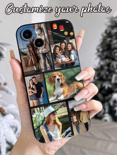 Customized 6pcs Travel, Holiday, Celebration Photo Phone Case Protective Cover, Gift For Dad, Mom, Boyfriend, Girlfriend, Suitable For IPhone 11 12 13 14 15 16 Pro Max