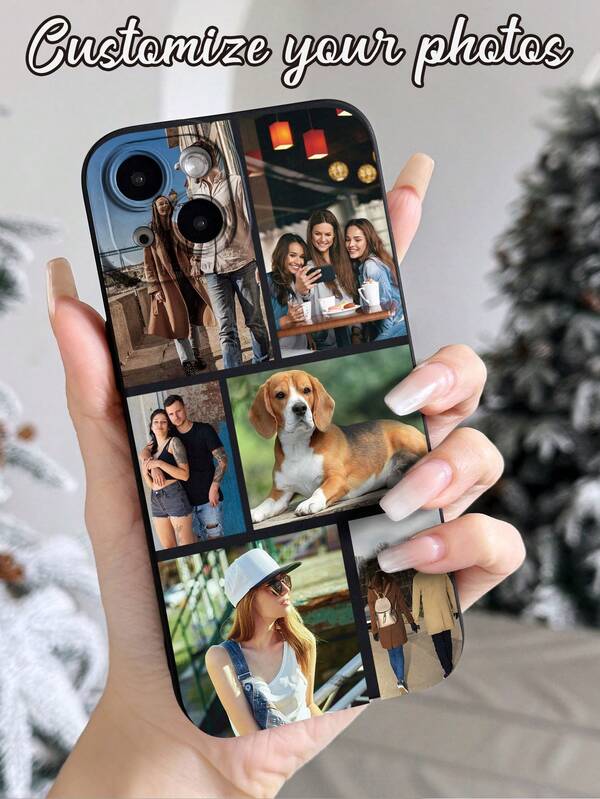 Customized 6pcs Travel, Holiday, Celebration Photo Phone Case Protective Cover, Gift For Dad, Mom, Boyfriend, Girlfriend, Suitable For IPhone 11 12 13 14 15 16 Pro Max