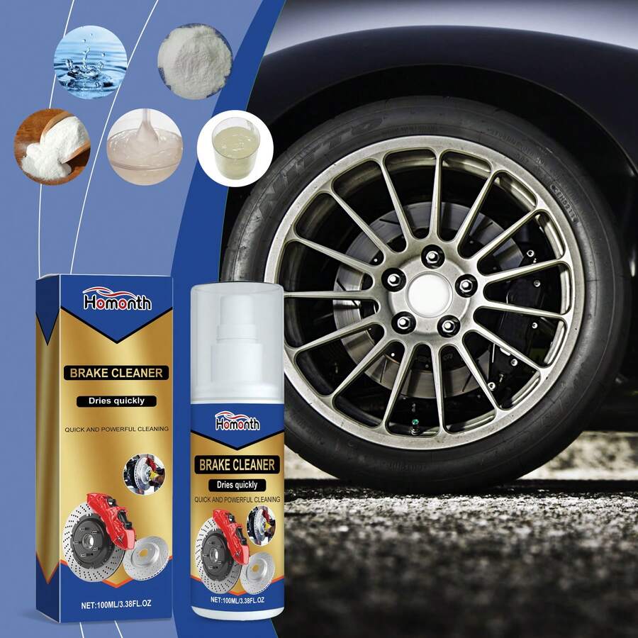Automotive Brake Cleaner Spray Rust Iron Removes Efficient Degreasing Reduces Friction Brake Noises Extends Brake System Lifespan High-Performance Brake Polishing Refurbish Car Maintenance - trắng - Xem 1