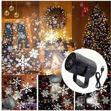 1pc LED Christmas Projection Light | Dynamic Snowflake | Christmas Theme Projection Lamp | Rotating Snowflake Pattern LED Stage Light, Holiday Decor USB Powered Rotating Snowflake Projection Atmosphere Light, Built-In High-Precision LED Light Source, Projects Translucent Snowflakes On Walls And Ceilings, Flowing Light And Shadow, Suitable For Christmas, Halloween, Simulating Snowy Winter, Parties
