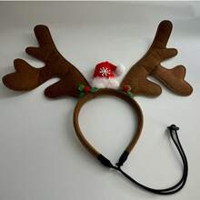 Băng đô Giáng sinh hình gạc nai cho thú cưng Mũ Giáng sinh cho chó và mèo có gạc nai và chuông Đồ đội đầu cho thú cưng Băng đô Giáng sinh cho chó & Phụ kiện tóc Phụ kiện cho mèo Phụ kiện cho thú cưng - màu nâu - Xem 12