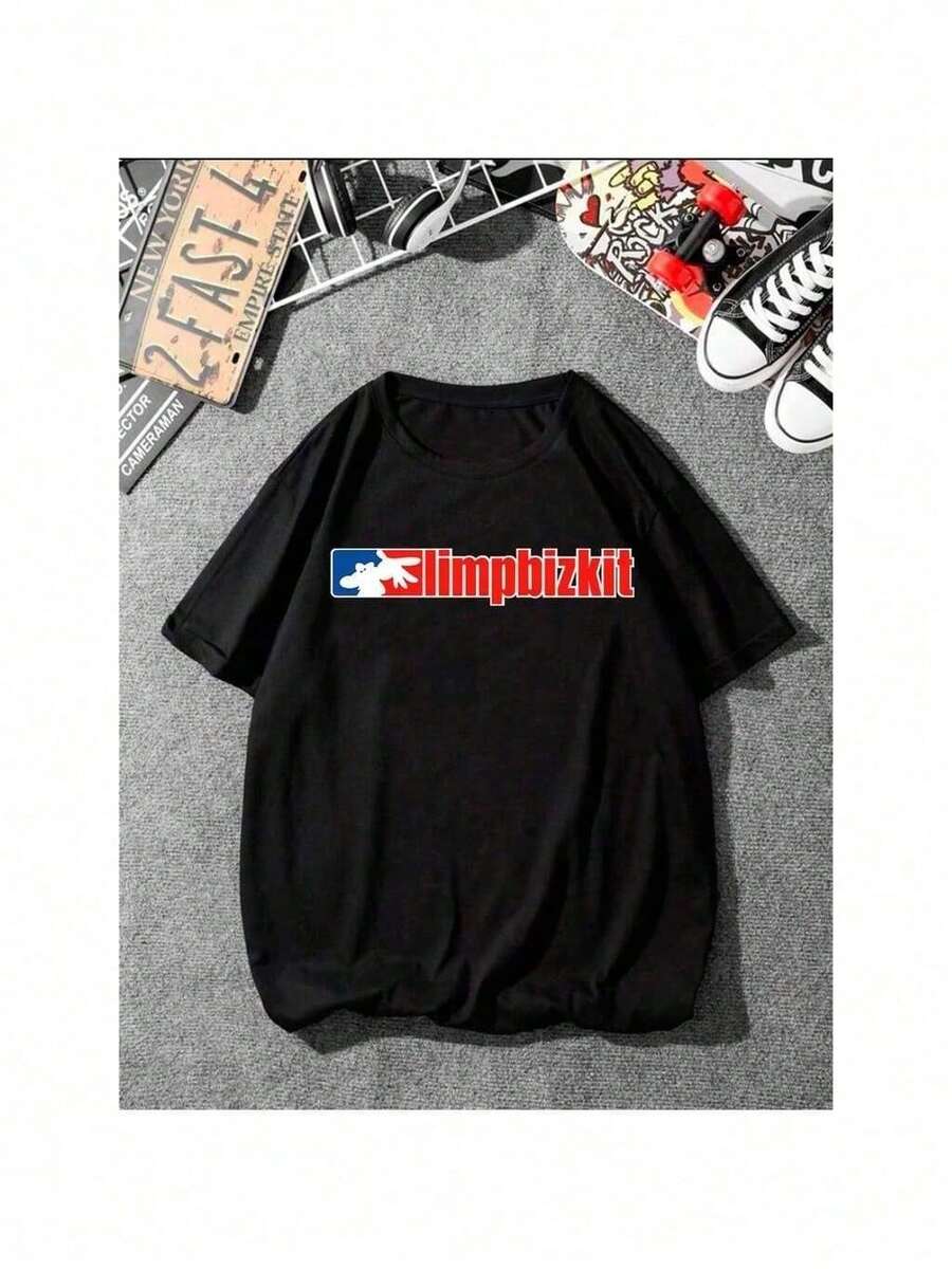 Limp Bizkit Rock Basic T-Shirt 100% Cotton Streetwear Shirt We Have Plus Size Launch - - 黑色 - 查看 1