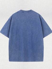 Disney Retro T-Shirts, Lightning McQueen Racing Story Short Sleeves, 100% Cotton Washed Adult Models, Unisex Party Clothes (Machine Washable) Official Gifts, Casual Summer Wear - Xanh đậm - Xem 2