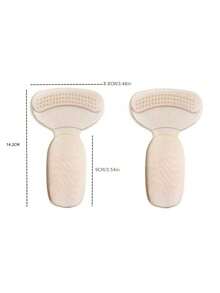 Heel Pads For Big & Loose Shoes, Pain Relief, Stop Slip And Blister, Large Grips Cushion Inserts To Make Men & Women Shoes Smaller Tighter (4 Pairs) 2 Apricot 2 Black