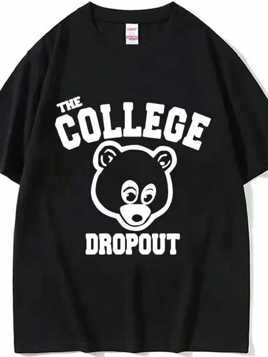 Vintage Funny Meme T-Shirt Men's Hip Hop Rap Style Tshirt Men Women Short Sleeve T Shirt Streetwear - 黑色 - 查看 1