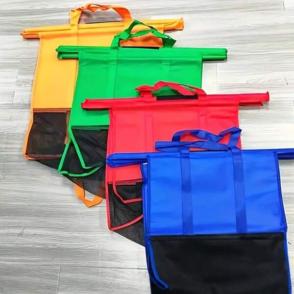 Sacolas e carrinho de compras