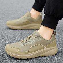 Men's Wide Toe Running Shoes Large Toe Men's Shoes Wide Foot Sole Sports Shoes Plus Size High Instep Wide Last Mesh Surface - Black and White - View 4