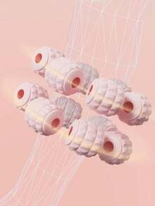 1件装九轮环腿部按摩器滚动夹腿缓解肌肉疏通经络揉捏放松滚轮轴