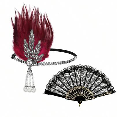 إكسسوارات النساء في عشرينيات القرن الماضي، إكسسوارات عصر غاتسبي المذهل للنساء في العشرينيات، موضة تزمجر بإكسسوارات النساء في العشرينيات مثل أشرطة الرأس أو حفلات الزفاف، ملابس تنكرية، حفلات تنكرية، مناسبة لحفلات وكرات العشرينيات والثلاثينيات، والمناسبات الفنية الديكو. هدايا مثالية لعيد الميلاد وعيد الهالوين.