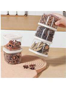 Bộ 6 hũ đựng gia vị xếp chồng được kèm nắp - Làm từ chất liệu PP, các hộp đựng có thể tháo rời, thích hợp để đựng gia vị, thảo mộc, các loại hương liệu, đa năng dùng trong nhà bếp, tuyệt vời cho nhà bếp gia đình và cắm trại ngoài trời. - Nhiều màu - Xem 9