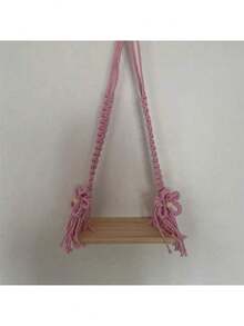 Fashion Newborn Photography Props Wooden Baby Swing Posing Accessories For Boy Girl Macrame Swing Posing Photo Props Swing - Multicolor - View 4