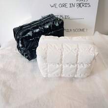 1 Peça Bolsa de Maquiagem Fofa Quadriculada de Diamante Impermeável Transparente, Bolsa de Embreagem da Moda, Carteira, Bolsa de Armazenamento de Pequenos Itens para Chave, Fone de Ouvido, Moeda, Batom, Óleo Labial, Cartão, Acessórios de Meninas, Essenciais de Faculdade, Férias, Cruzeiro, Férias de Verão, Organizador com Zíper, Bolsa de Armazenamento de Maquiagem Feminina, Bolsa de Maquiagem, Bolsa de Toucador, Bolsa de Viagem, Essenciais de Cruzeiro, Essenciais de Férias para Homens e Mulheres