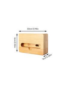 1pc Personalized Wooden Phone Amplifier Stand, Customizable Name Engraved Universal Portable Desktop Slouchy Phone Holder, Suitable For Watching Videos, Live Streaming, Creative Gift For Friends, Family, Lover, Halloween, Christmas, Party