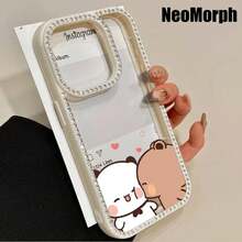 Funda para teléfono con diseño de osito adorable, doble cara, 3 en 1. Compatible con phone 16 Pro Max, 16, 15 Pro, 14, 14 Plus, 14 Pro, 13, 13 Pro, 12 Pro, 11 Pro y Pro Max. Suave, resistente a caídas y manchas. Ideal para hombres y mujeres. - Negro - Ver 6