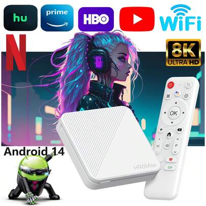 TUOGTCI TUOGTCI Mini TV Box, Allwinner H313 TX1 Android 10 Smart TV Box - Reproductor multimedia 4K Ultra HD con CPU H313 de cuatro núcleos, Wi-Fi 2.4G y Ethernet, control parental, control remoto y fuente de alimentación, diseño compacto para mini TV, Smart TV doméstico, dispositivo de transmisión de video, componentes de alta calidad