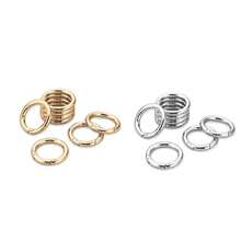 10/20/30pcs Flat Spring O-Rings, Metal Key Rings, Round Carabiner Clips, Suitable For Key Chains, Bags, Purses - Key Chain Hooks Replacement For DIY