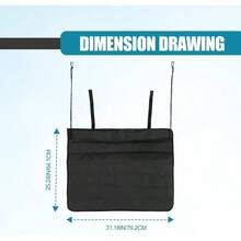 Protector universal plegable para maletero de coche, protector de parachoques trasero, tapete de carga para SUV, tapete para piso, evita araazos, 79.76x 64.01 - Negro - - Ver 2